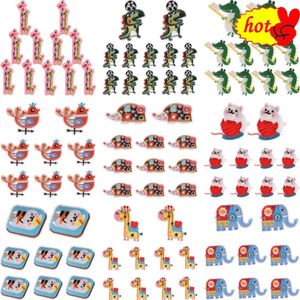 10pcs / Lot Animal Anime Patchs Fer sur Enfants Brodé Girafe Dinosaure Chat Éléphant Hérisson Oiseau pour Ensembles de Vêtements En Gros