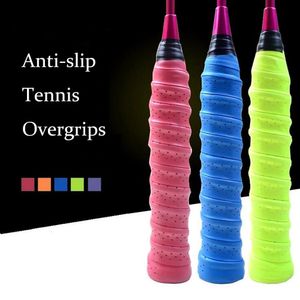 10 pcs/lot anti-dérapant respirant Sport sur Grip bandeau Grifnd Tennis surgrips bande Badminton raquette poignées bandeau 240322