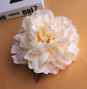 10 pièces/lot tête de fleur de pivoine artificielle fête de mariage décoration de noël bricolage fleur de soie mur fond décor accessoires