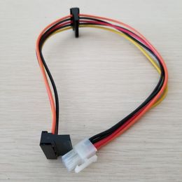 10 unids/lote placa base ATX de 4 pines a 2 puertos Serial ATA SATA Cable de alimentación adaptador de disco duro para Lenovo IPC y controlador de impuestos 18AWG