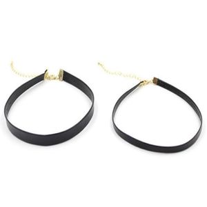 Lote de 10 Uds. De gargantillas de cuero negro, collar, cordón de alambre para manualidades DIY, regalo de joyería de moda W23273b