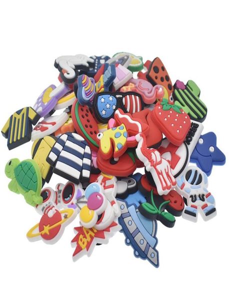 Breloques de chaussures en PVC pour garçons et filles, 10 pièces/lot, accessoires de décoration, animaux de dessin animé, JIBZ pour enfants, cadeau 9664344