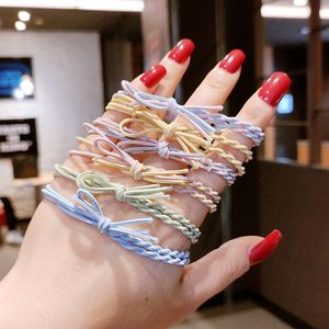 10 unids/lote mariposa arco cuerda para el cabello trenza espiral banda para el cabello para niños niñas bandas elásticas para el cabello cuerdas pequeño lazo niños Scrunchies accesorios para el cabello regalos 2317