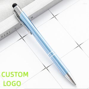 10 -stcs/lot Pas promotie Ballpoint Ballpoint Metal Ball Support Print Logo Aadvertising Groothandel gepersonaliseerd