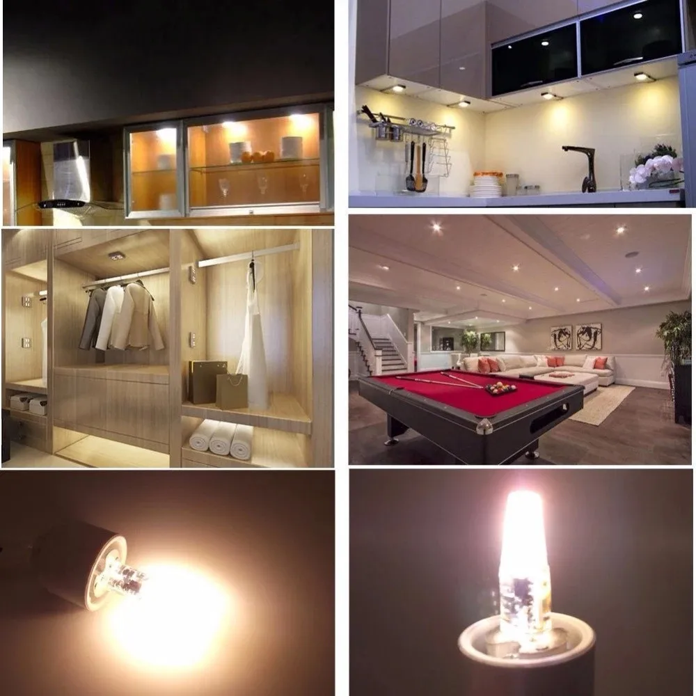 10pcs/Los Dimmbare Glühbirne 12V 24 V G4 LED -Lampe natürlicher Weiß 3W 1505 G4 Glühbirne Ersetzen Sie die traditionelle Halogenbirne für Kronleuchter