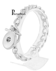 10 stcs lot Diy armbanden 18 mm gember snap armband metaal snap knop charmes sieraden armband voor vrouwen KB3347 101507252