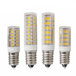 10 -stc lot E14 LED -lamp 3W 4W 5W 7W 220V 240V LEDS Corn Bulb 33 51 75 SMD2835 360 BEAM HOGE KWALITEIT KERAMISCHE MINI KRAILIER LICHTEN230K