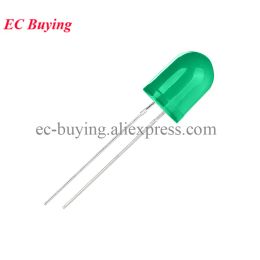 10pcs / lot f10 kit de diode LED 10 mm vert blanc rouge jaune diy composants eelectroniques diodes émettrices légères