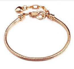 10 -stcs/lot mode koper rosé goudketen kreeft hekeling armband fit Europese charmes kralen diy joodse maken 18 cm 20cm8429575