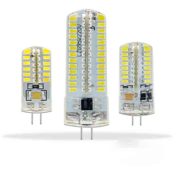 Ampoule LED G4 3W 5W 9W 12W 15W SMD 3014 AC 220V 110V, lumière blanche/blanche chaude, remplacement de projecteur halogène, lustre H220428, 10 pièces/lot