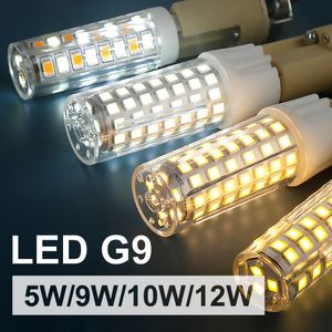 10 pièces/lot G9 lumière LED ampoule 5W 7W 9W 10W 12W AC220 110V lampe au Gel de silice puissance constante éclairage SMD2835 3014