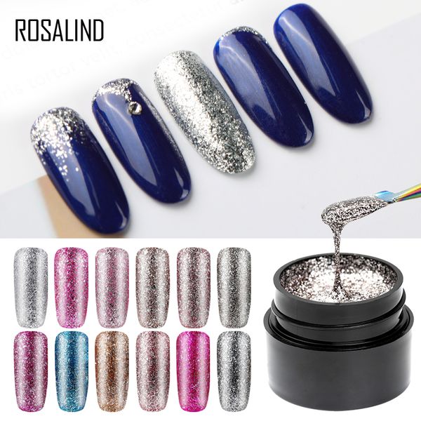 Gel à ongles 8pcs / lot Set de vernis pour manucure brillant Platinum Nails Art Lak UV Couleurs Top Base Coat Primer Vernis hybrides