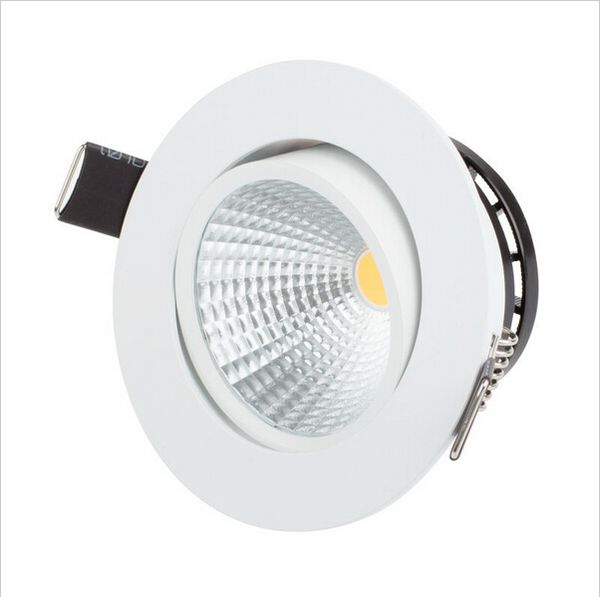 10 pcs/lot haute puissance 5 W COB LED downlight led spot 3 W LED plafonnier AC85V ~ 265 V
