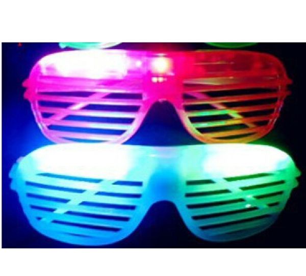 Lunettes lumineuses LED clignotantes, 10 pièces/lot, fournitures de décoration pour fête de noël, anniversaire, Halloween, offre spéciale