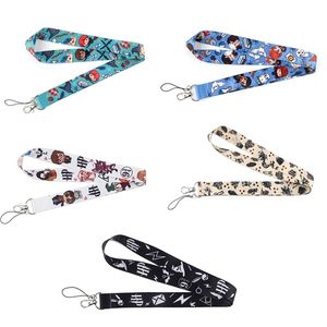 10pcs / lot J1576 Cartoon Magical School of Witchcraft and Wizardry Film Keychain Mobile Phone Badge Holder Key Strap Lanyard 210409