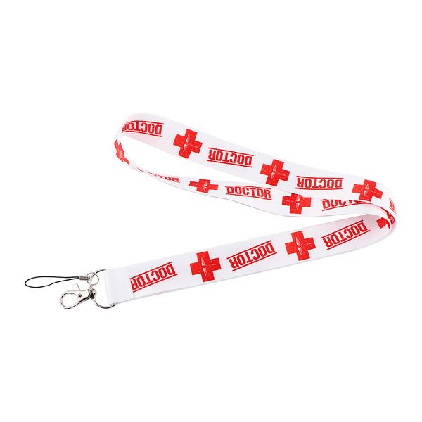 10 pcs/lot J2544 dessin animé lanière clés téléphone cou sangle porte-clés lanières ID porte-Badge pour médecin infirmière