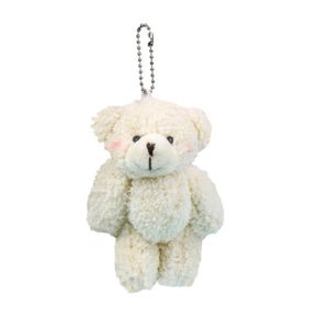 10 pçs/lote Kawaii 11cm Joint Teddy Bears Pelúcia Com Corrente Pequeno Pingente Chaveiros Bichos de pelúcia Presentes de Dia dos Namorados Y0106