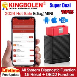 10PCS/Lot Kingbolen Ediag Mini -auto Diagnostische tools All System 15 Resets Lifetime Gratis Full OBD2 Code Reader Scanner