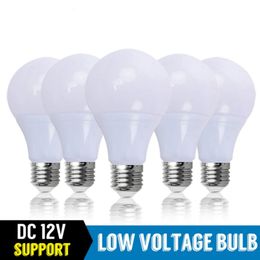 10 PCS/LOT LED ampoule DC 12 V lampe E27 lumière LED Lampada 3 W 5 W 7 W 12 W 15 W 18 W Bombillas éclairage LED pour ampoules basse tension 12 Volts