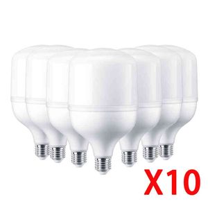 10 pcs/lot LED Ampoule E27 E14 60 W 50 W 40 W 30 W 20 W 15 W 10 W 7 W 5 W 3 W Lampada LED Lumière AC 220 V Bombilla Projecteur Lampe D'éclairage H220428