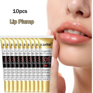 10 stks/partij Lip Mollige Olie Hydraterende Collageen Elastische Lip Instant Volumising Lippen Enhancer Cosmetica Vrouwen Lip Care Product 240321