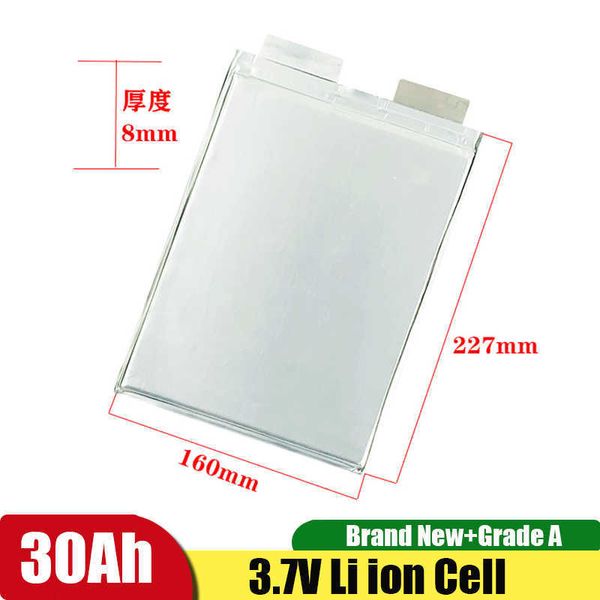 10pcs / lot Lithium 3,7 V 30AH 33AH 5C COURANT DE DÉFORME CONTINU BATTERIE LI ION 3,7 V CELL 48V 60V 72V DIY 30AH 60AH