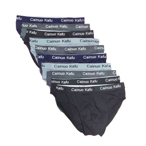 10 Unids / lote Calzoncillos de Hombre Tamaño Grande L-7XL Ropa Interior Modal Sexy Color Sólido Bragas para Hombre Bikini Calzoncillos Masculinos Calzoncillos Transpirables Caliente H1214