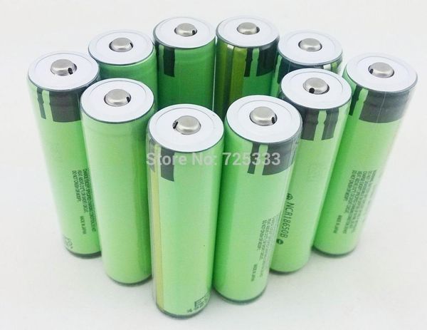 Livraison gratuite 10PCS / lot Nouvelle batterie rechargeable d'origine protégée 18650 NCR18650B 3400mah avec PCB 3.7V pour panasonic
