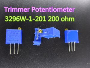 10 pcs/lot Trim Pot Potentiomètre Trimmer 3296W-1-201 3296W 201 200 ohm en stock