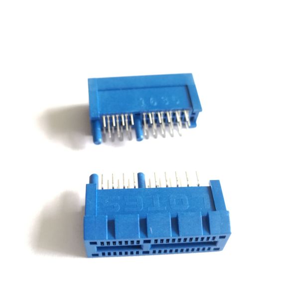 10 unids/lote de conectores PCI-E PCI Express, 1X 36 pines, reparación de placa base, tarjeta de ranura de repuesto para GPU, tarjeta de vídeo gráfica, azul