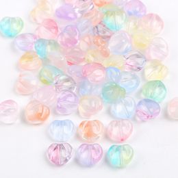 10pcs / lot Perles de lampe à lampe de forme pêche