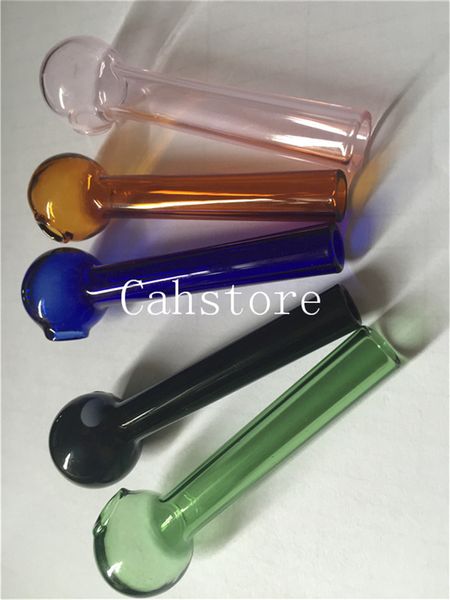 10 pcs/lot rose petit pas cher brûleur à mazout Tube verre tuyau d'huile fumer tuyaux verre Tube huile brûlant verre tuyau huile verre huile tuyau verre épais