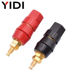 10pcs / lot Red Black Audio Sound Amplificateur Enceinte de liaison POST Terminal Banana Plug 4 mm Adapt Jack Socket Test sonde Connecteur