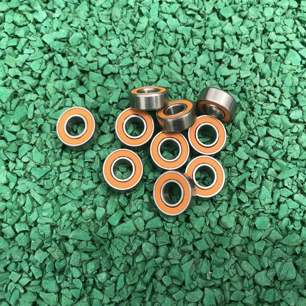 10pcs / lot S623-2RS 3x10x4mm ABEC-7 Acero inoxidable híbrido Si3n4 rodamiento de bolas de cerámica 623RS 623 2RS CB LD para carrete de pesca 3 10 4mm2553