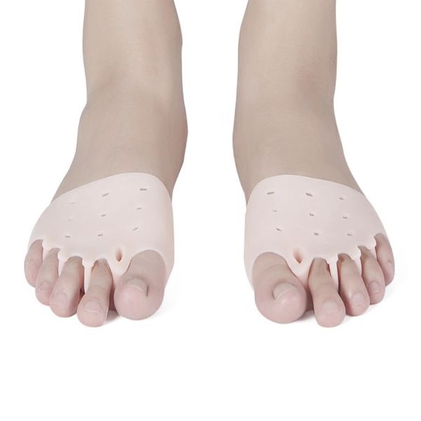 10 unids/lote de Gel de silicona para el cuidado de los pies, Protector de juanetes, separadores de dedos, correctores esparcidores, corrección de Hallux Valgus