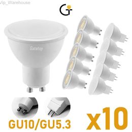 10 PCS/LOT Spot Foco Gu10 GU5.3 projecteur AC220V 3 W-8 W 3000 K/4000 K/6000 K lampe LED pour la décoration de la maison remplacer la lampe halogène HKD230824