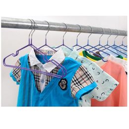 10 -stcs/lot roestvrijstalen plastic hangers voor kleding pennen draad antiskid droog kledingrek volwassene en childre jllzkd