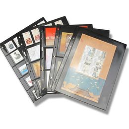 10-stcs/lot postzegels lijnen rooster transparante PVC-pagina met postzegelalbum losse bladaanbroeven van postzegels houders, niet inclusief cover PCCB