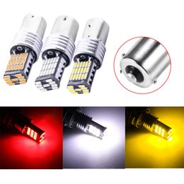 10 stks / partij Super Bright 1156 4014 45SMD LED-lampen voor auto draailichten Remlichten Reverse Lights Achterlichten 12V