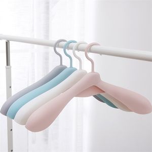 10 -stks/veel dikker brede schouder plastic kledinghanger kledingkast kast plastic sjaal kleding hangers hangers opslagrekken t200211
