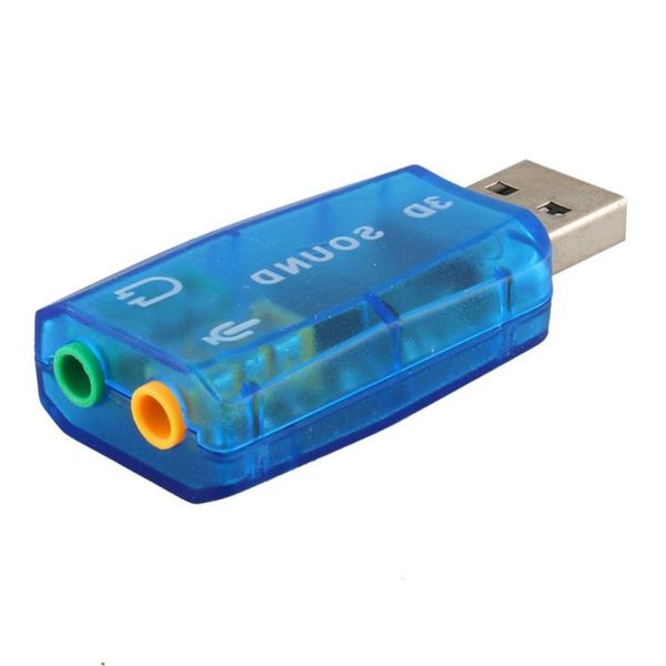 10 unids / lote Tarjeta de sonido USB Audio USB 51 Tarjeta de sonido USB externa Adaptador de audio Micrófono Altavoz Interfaz de audio para PC portátil Micro Datos Bpvfn