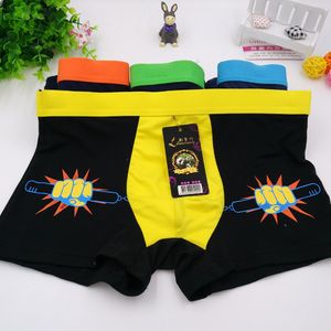 10 Pcs/lot gros lait soie hommes sous-vêtements boxers garçon mode impression grande taille 4XL respirant et confortable hommes Shorts