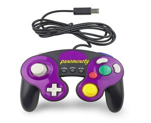 10 pièces/lot contrôleur GC filaire pour manette de jeu GameCube contrôle PC GC Joystick Support vibration 10 couleurs