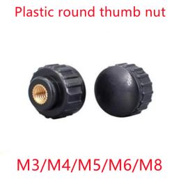 10 -stcs m3 m4 m5 m6 m8 ronde gekartelde pruimen bakeliet hand vastdraaiend moeren plastic kop handknop duim moer