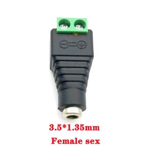 10 stks mannelijke en vrouwelijke DC Power Plug 5,5 x 2,1 mm 5,5*2,5 mm 3.5*1,35 mm 12V 24V Jack Adapter Connector Plug CCTV 5.5x2.1 2.5 1,35