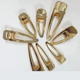 10pcs Metal Gold Beatpins Fashion Base Cuadro cuadrado Centralo para el cabello para joyas que hacen bricolaje de chicas de perlas Accesorios