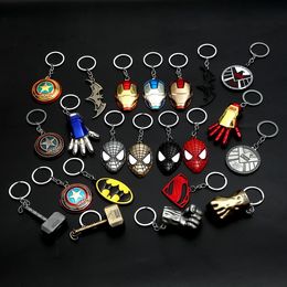 10 pièces métal porte-clés masque jouets clé voiture pendentif haute qualité porte-clés anneaux femmes sac bijoux hommes HJ249