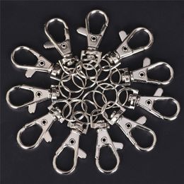 10 stks Metalen Kreeft Trigger Swivel Sluiting Haken Clip Gesp Sieraden Maken Arts Ambachten Sleutelhanger Sleutelhanger Sleutelhanger Ring