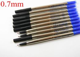 10 stuks metalen Parker Blauw Zwart Goede Kwaliteit 07mm Rollerball Pen Vullingen6074099