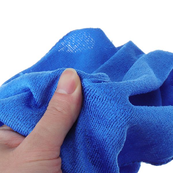 Chiffons de nettoyage en microfibre, serviette de lavage bleue pour le polissage de la cire de voiture, séchage des détails, 10 pièces